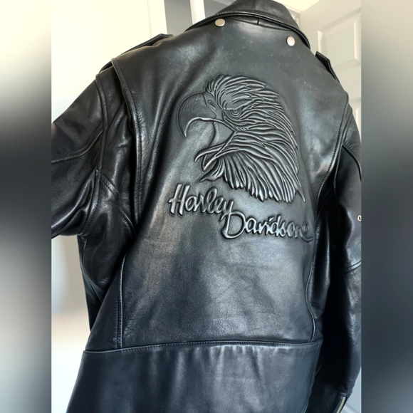 Genuine Harley Davidson Black leather jacket brand new 50th Anniversary - Picture 1 of 5